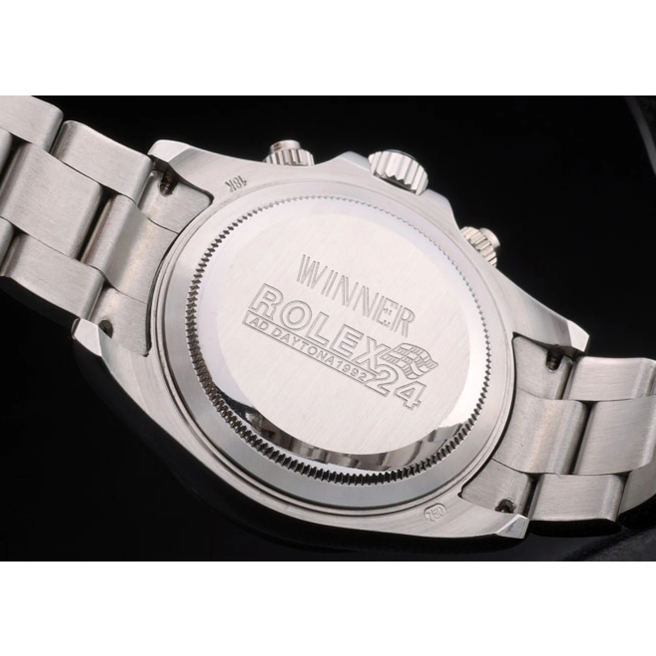 Aaa replica watch Steep Daytona Rainbow Dial 80250 Strap Bezel Stainless Cosmograph Black Crystals Rolex 1013